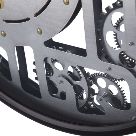 reloj pared metal / cristal 60x8x60 cm