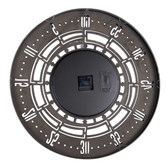 reloj pared metal / cristal 60x8x60 cm