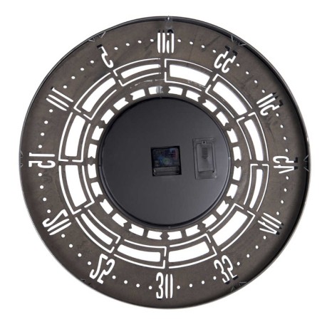 reloj pared metal / cristal 60x8x60 cm