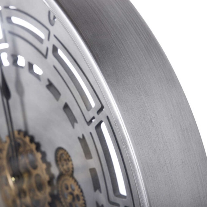 reloj pared metal / cristal 60x8x60 cm