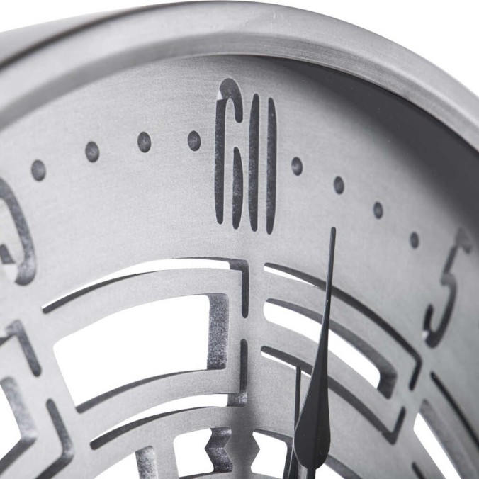 reloj pared metal / cristal 60x8x60 cm