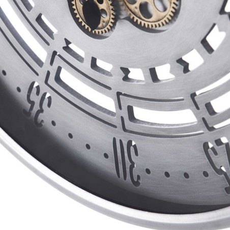 reloj pared metal / cristal 60x8x60 cm