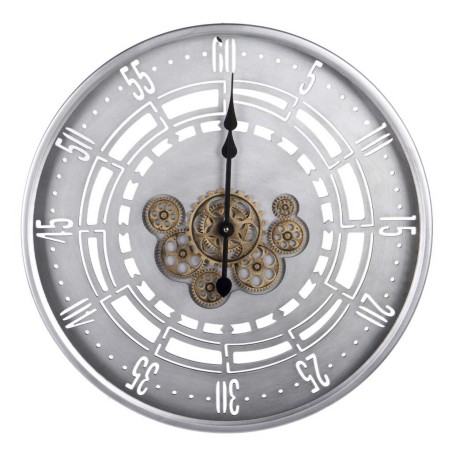 reloj pared metal / cristal 60x8x60 cm