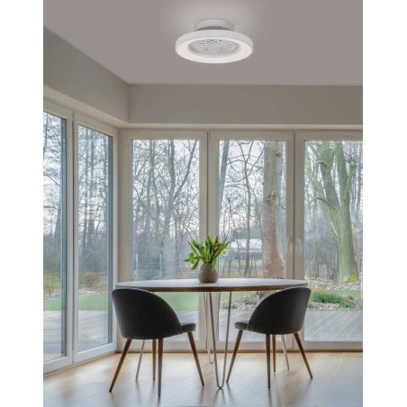 Ventilador de techo con luz LED Tibet white MINI