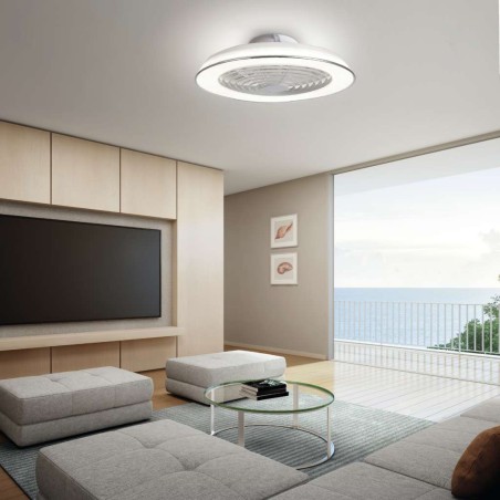 Ventilador de techo Samoa blanco con luz led