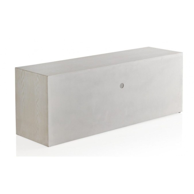 Mueble de televisión trama en relieve de estilo vintage 140x40x50h