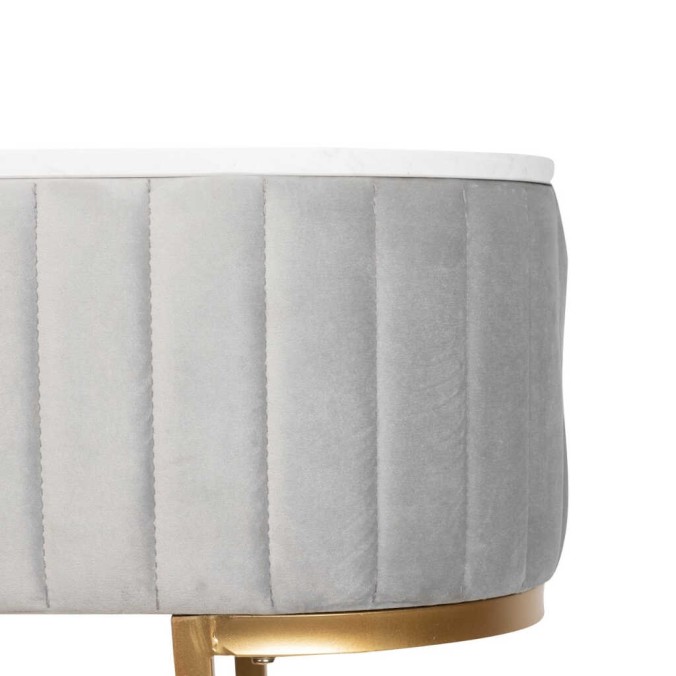 consola velvet-marmol gris-dorado 120x35x80 cm