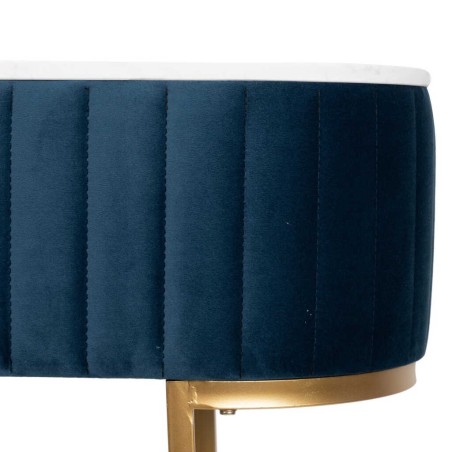 consola velvel-marmol azul-dorado 120x35x80 cm