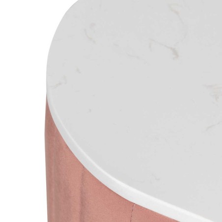 consola velvet-marmol melocoton-dorado 120x35x80cm