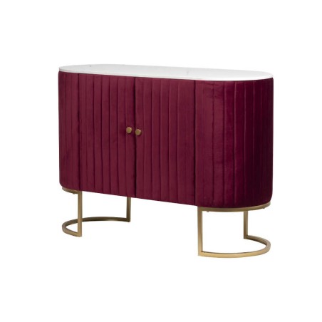 aparador velvet-marmol granate-dorado 120x48x85 cm