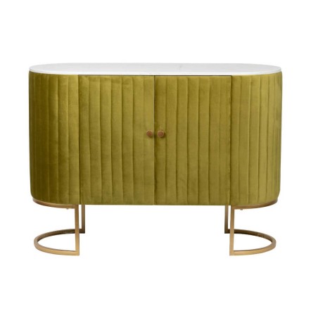 aparador velvet-marmol verde-dorado 120x48x85 cm