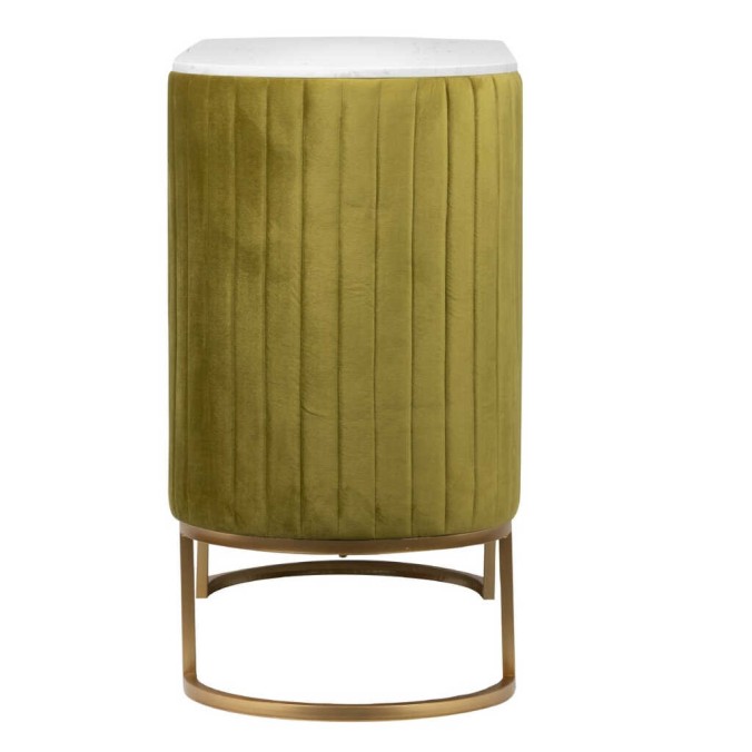 aparador velvet-marmol verde-dorado 120x48x85 cm