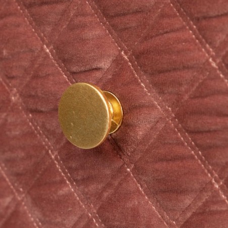 mesita velvet-cristal melocoton-dorado 60x35x75 cm