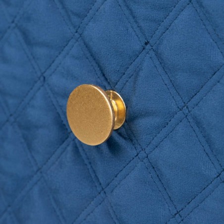 mesita velvet-cristal azul-dorado 60x35x75 cm