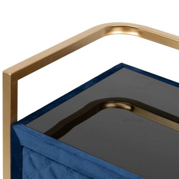 mesita velvet-cristal azul-dorado 60x35x75 cm 2