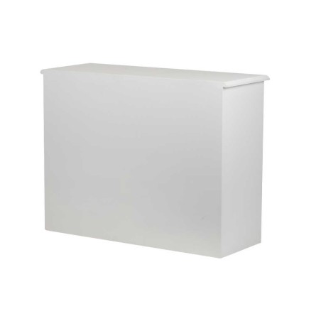 comoda madera tallada blanca-plata 100x40x80 cm