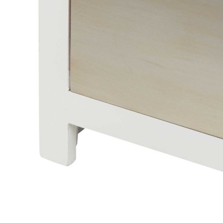 comoda madera tallada blanca-plata 100x40x80 cm