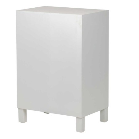 sinfonier madera tallada blanco-plata 50x30x75 cm