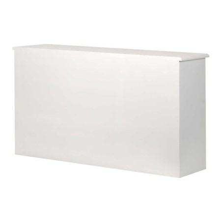 aparador madera tallada blanco-plata 140x40x80 cm