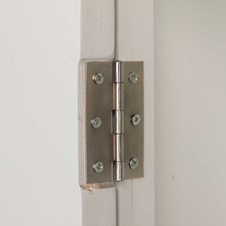 aparador alto madera blanco-plata 45x40x160 cm