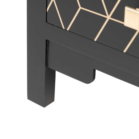 mesita madera negro-dorado 48x30x55 cm