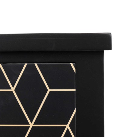 mesita madera negro-dorado 48x30x55 cm