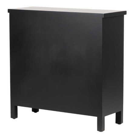 comoda madera negra-dorada 78x30x78 cm