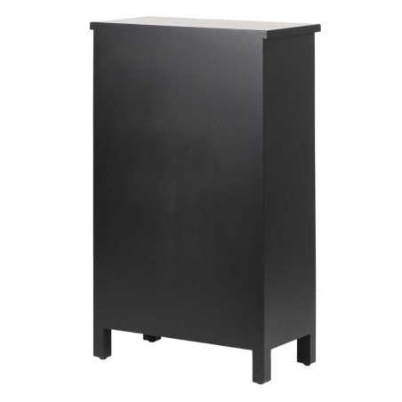 cabinet madera negro-dorado 60x30x100 cm
