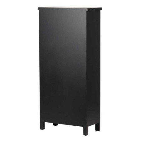 cabinet madera negro-dorado 60x30x130 cm