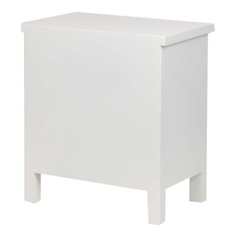 mesita madera tallada blanco-beige 48x30x55 cm