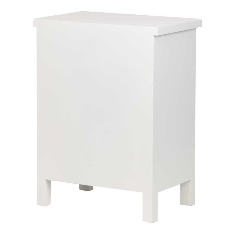 mesita madera tallada blanco-beige 48x30x64 cm