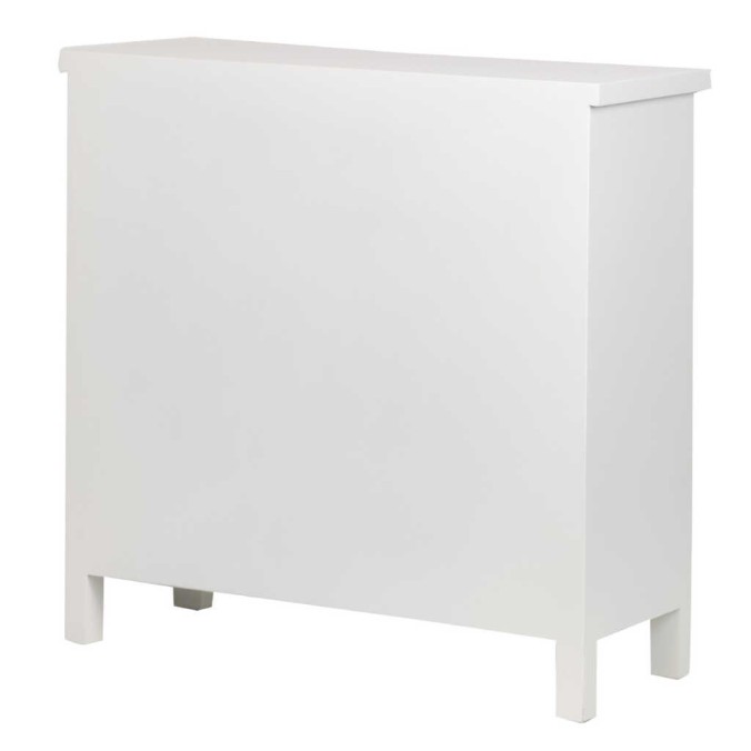 comoda madera tallada blanco-beige 78x30x78 cm