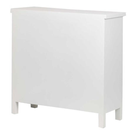 comoda madera tallada blanco-beige 78x30x78 cm