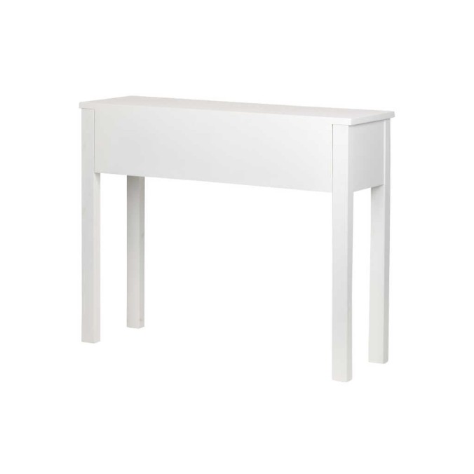 consola madera tallada blanca-beige 95x30x78 cm