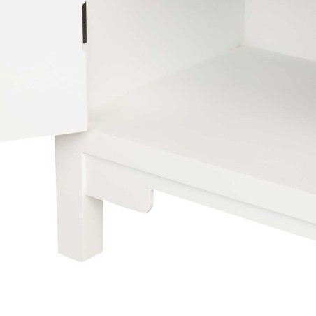 aparador madera tallada blanco-beige 120x40x80 cm