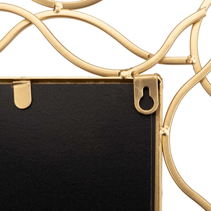 espejo metal rectangular dorado 70x2,5x100 cm