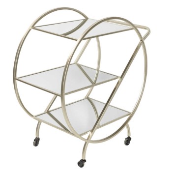 camarera metal champagne 75x40x85 cm