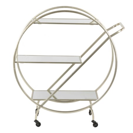 camarera metal champagne 75x40x85 cm