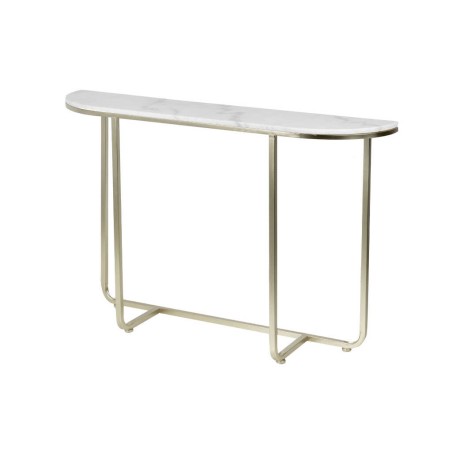 consola metal marmol champagne 120x28x80 cm