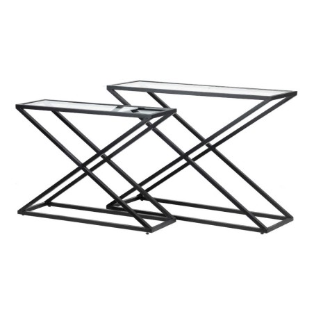 set 2 consolas cristal 120x40x85/102x32x74 cm