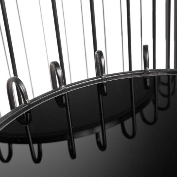 set 2 mesas metal-cristal 50x50x70-35x35x55 cm