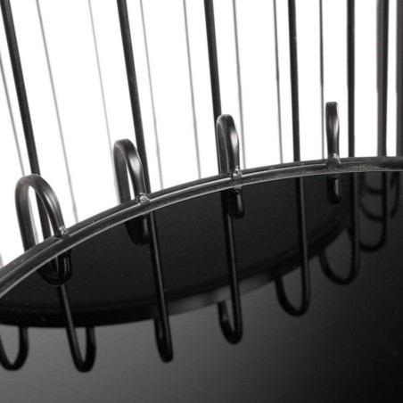 set 2 mesas metal-cristal 50x50x70-35x35x55 cm