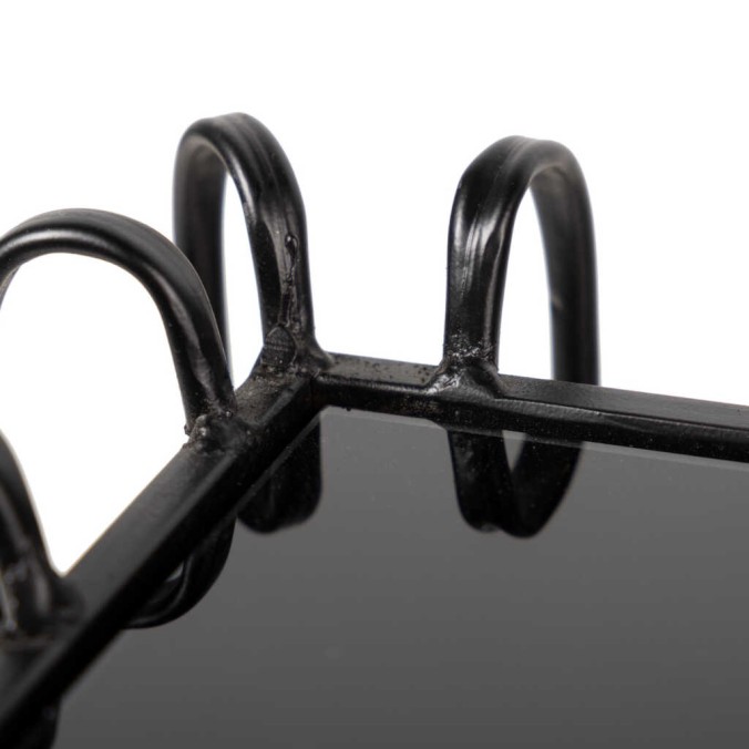 set 2 mesas metal-cristal 60x60x60-45x45x45 cm