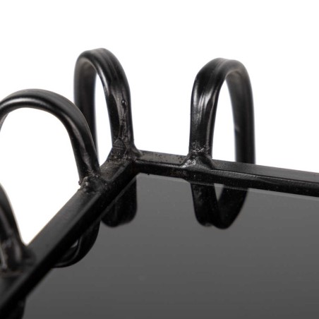 set 2 mesas metal-cristal 60x60x60-45x45x45 cm