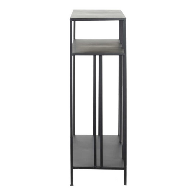 consola metal negro 100x30x90 cm