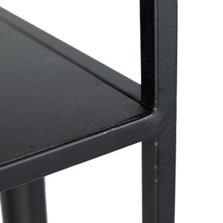 consola metal negro 100x30x90 cm