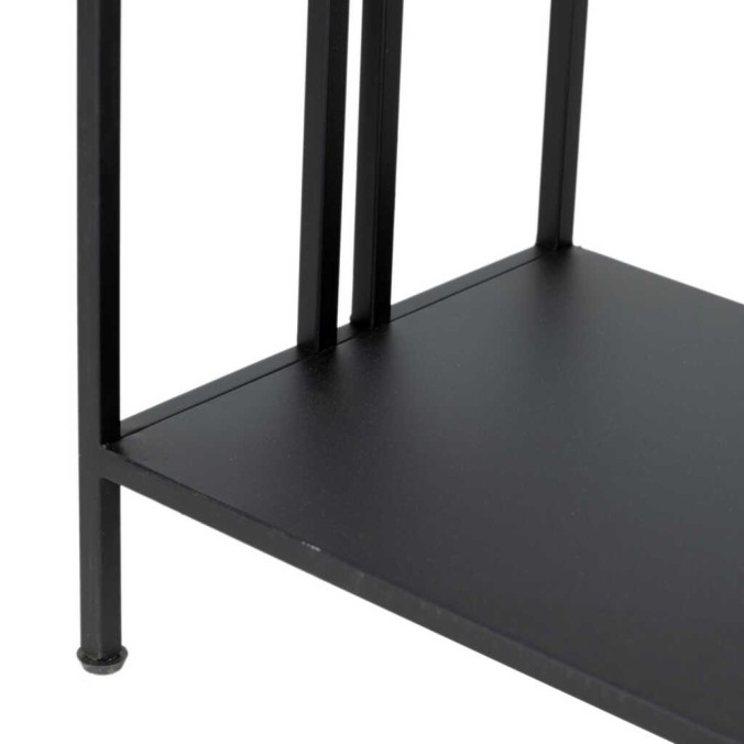 consola metal negro 100x30x90 cm