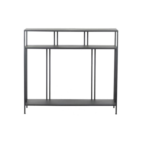 consola metal negro 100x30x90 cm