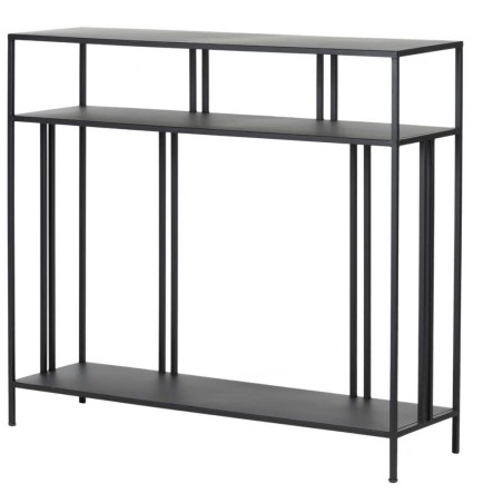 consola metal negro 100x30x90 cm