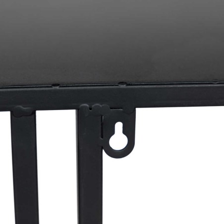 consola metal negro 130x30x70 cm